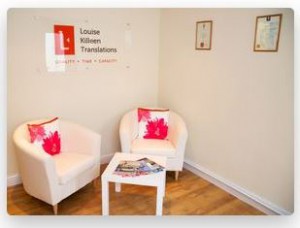 Reception area of the LKT office | Specialist commercial translation