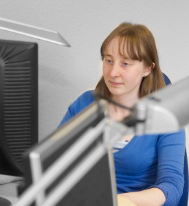 Jenny at her computer | Technical translators