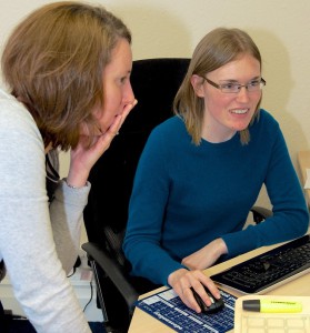 Siobhan and Catherine in the office | Technical translators