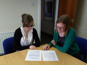 Hollie and Catherine in the office | Quality translation services